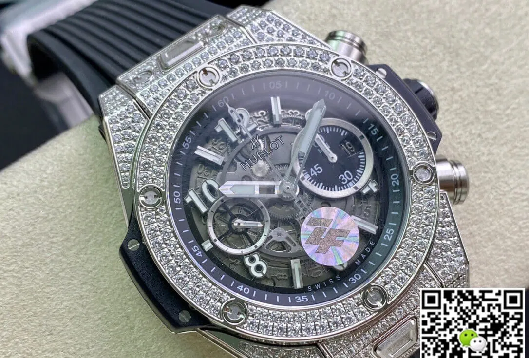 Hublot BIG BANG 421.NX.1170.RX.1704 ZF Factory 1:1 Best Edition Replica Watch Diamond-Set Bezel